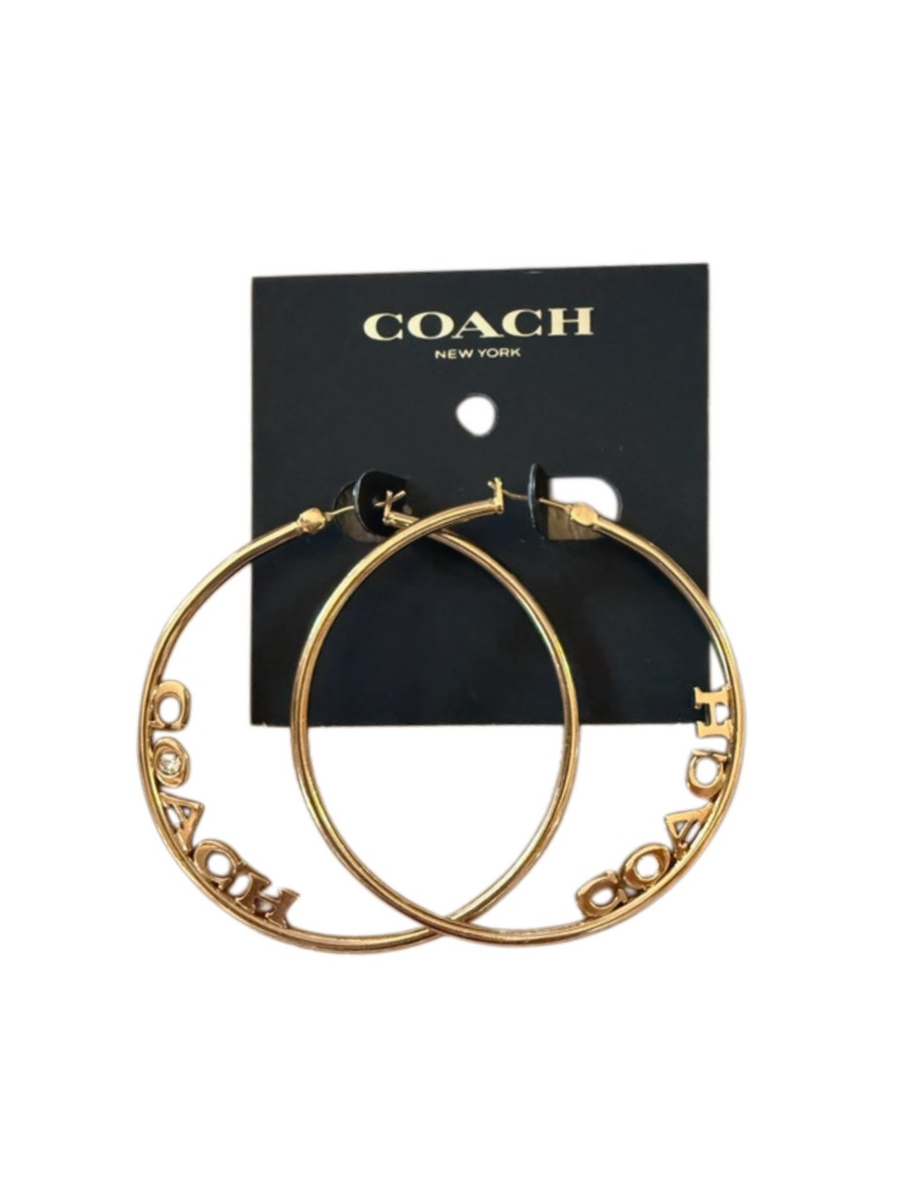 Coach Signature Hoop Earrings